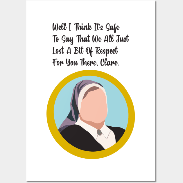 Derry Girls Sister Michael best quote Wall Art by Bookishandgeeky